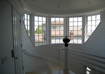 top of circular staircase