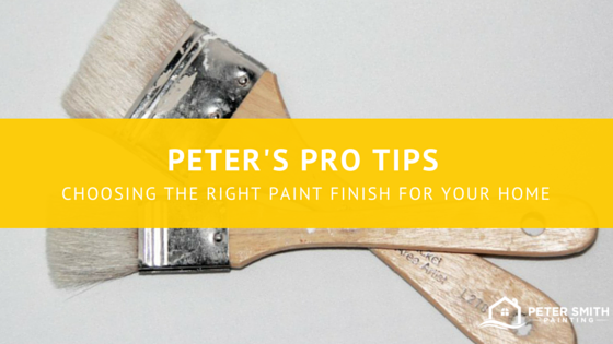 Choosing The Right Paint Finish For Your Home