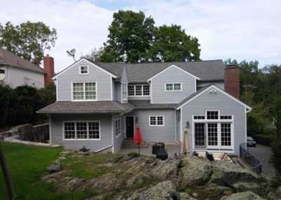 Exterior of painted house